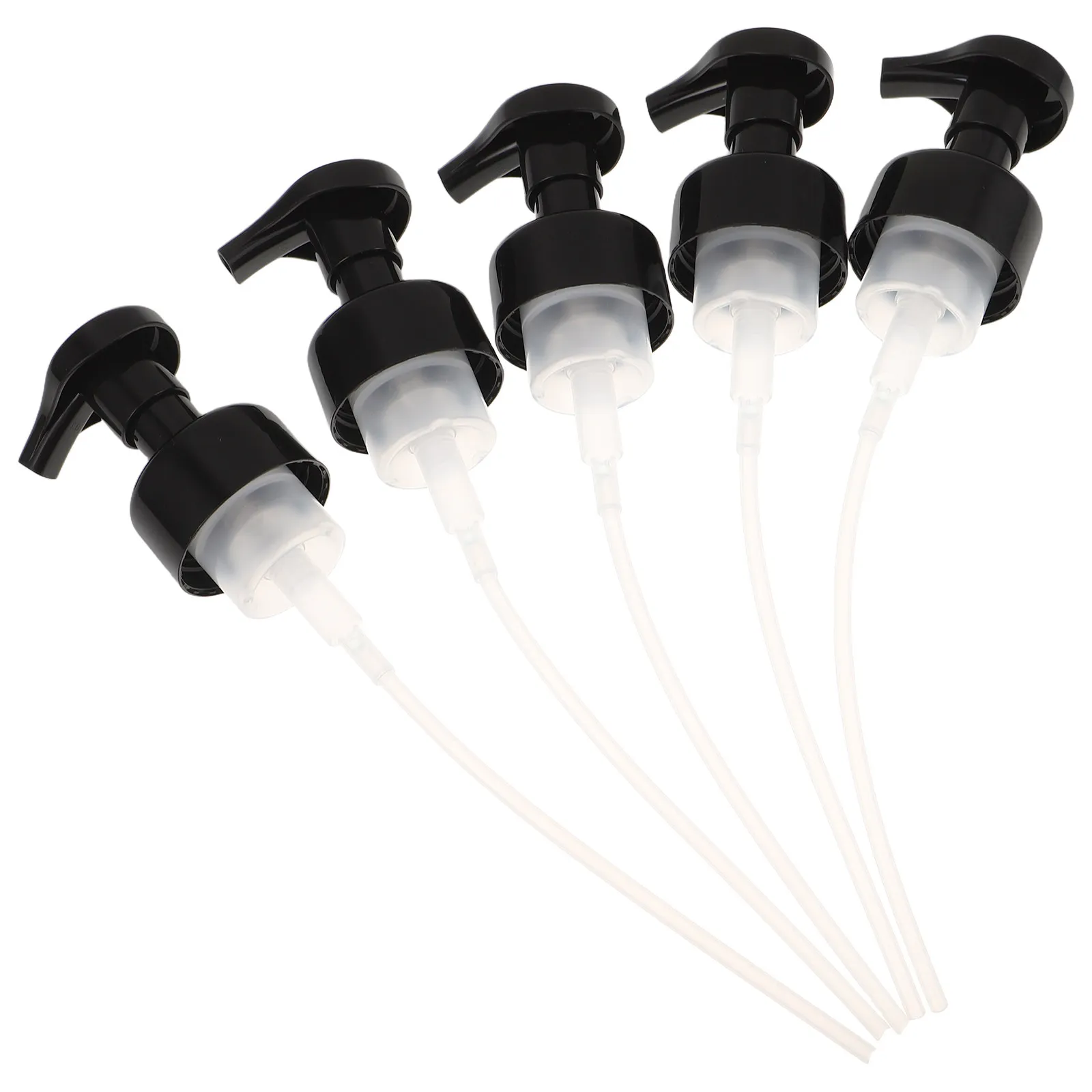 5pcs Foam Pump Head 42Mm Plastic Replacement For Lotion Soap Dispenser Durable Press Pump For Shampoo Body Wash Liquid Bottle