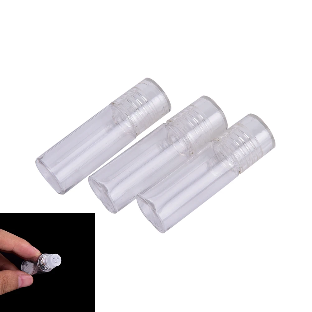 B*1Pcs 3ml Plastic Empty Cosmetic Sifter Loose Powder Jars Container Screw Lid Make up Empty Cosmetic Jars Pots