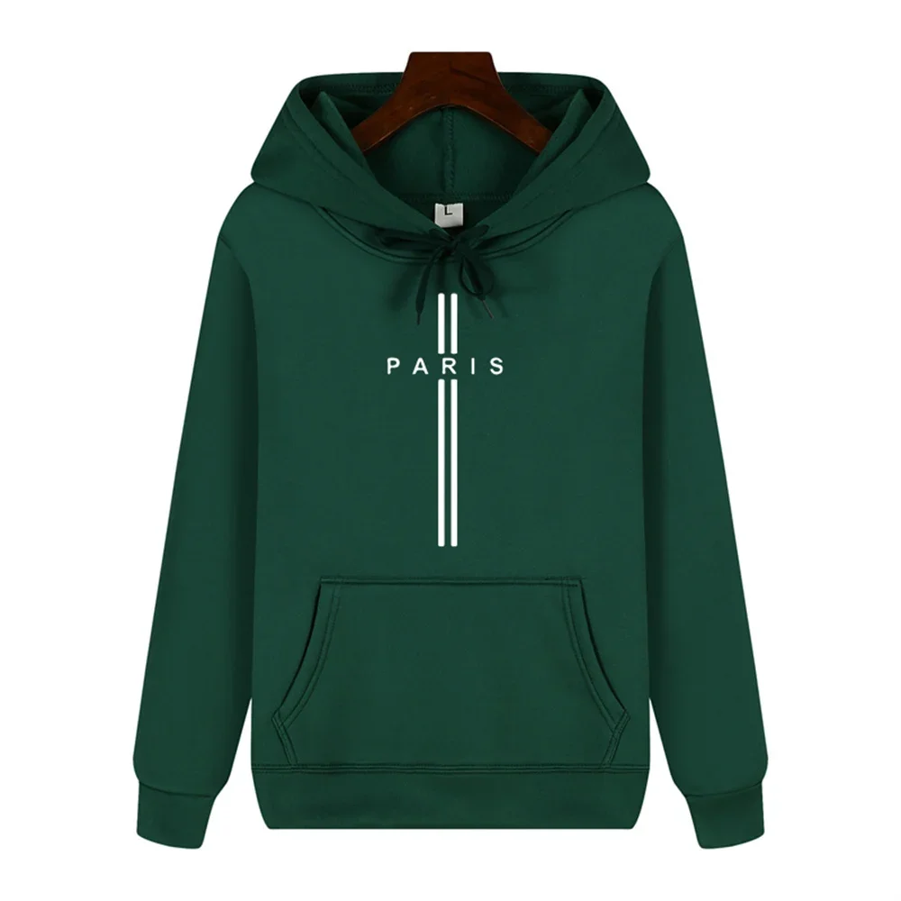 Hoogwaardig eenvoudig Parijse printontwerp, comfortabele en warme trui voor de herfst-wintermode uit 2025 en volwassen streetwear