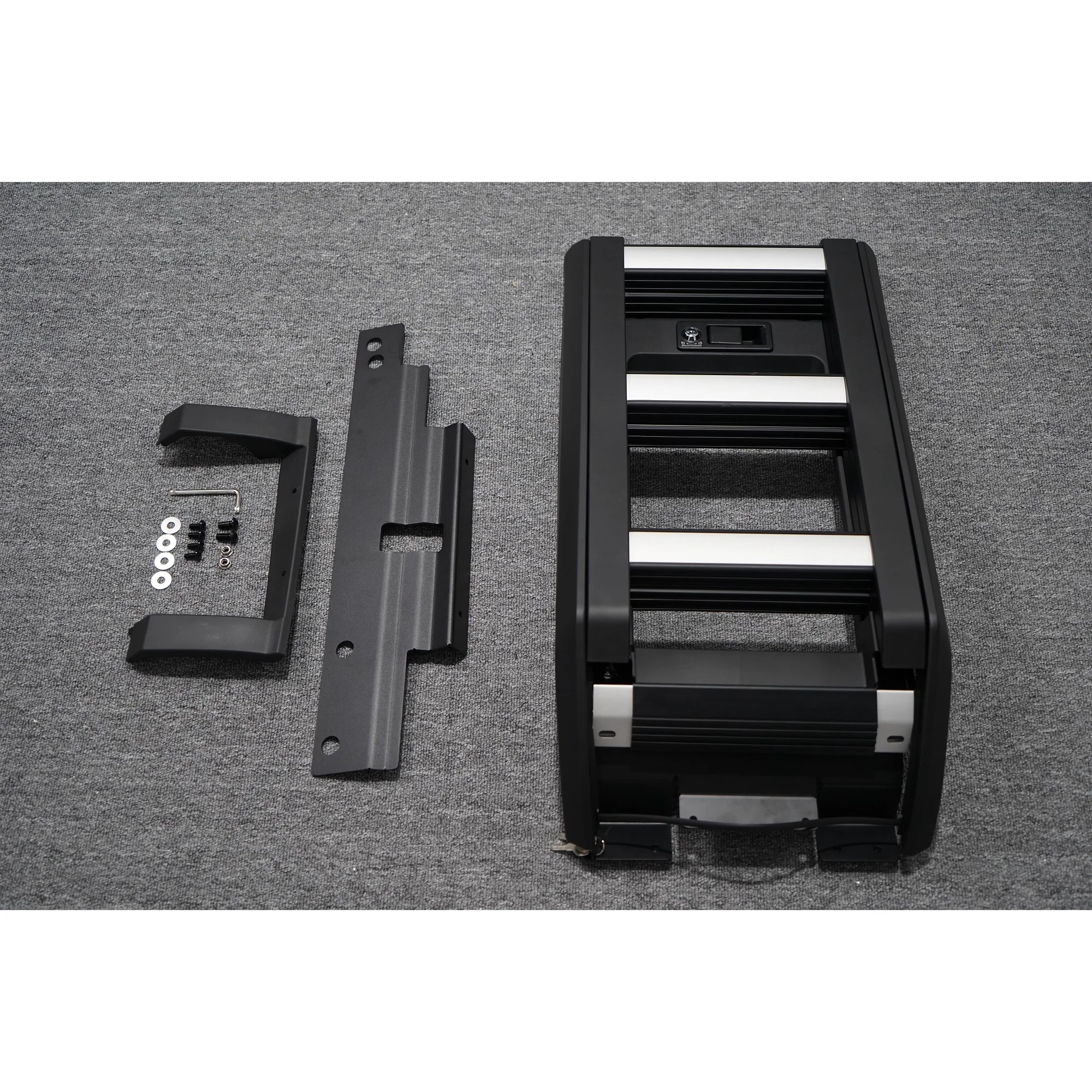 

Fits For Ford Bronco 2021-2023 4Dr 2Dr Hard Top Cargo Side Telescopic Ladder-Install On The Longer Version Roof Rails