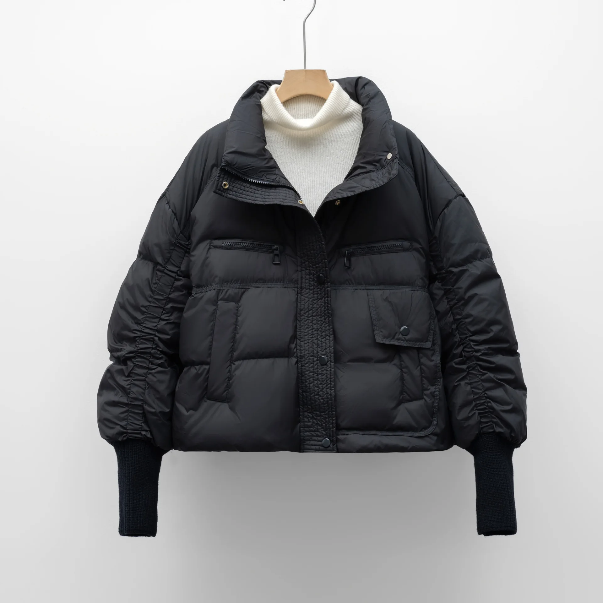 2025 moda inverno feminino jaqueta para deslocamento à prova de vento jaqueta curta