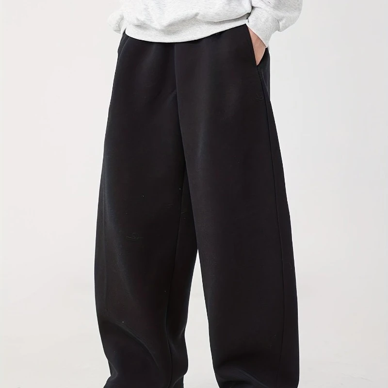 

Американская мужская мода, базовые однотонные свободные брюки для бега, фитнеса, осень и зима, хит продаж, повседневные спортивные штаны для пар