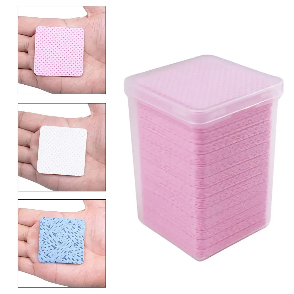 200pc Gel dissolvant de vernis à ongles lingettes nettoyant manucure dissolvant d'ongles non pelucheux coton lingettes nettoyant tampon de papier outil de maquillage en gros
