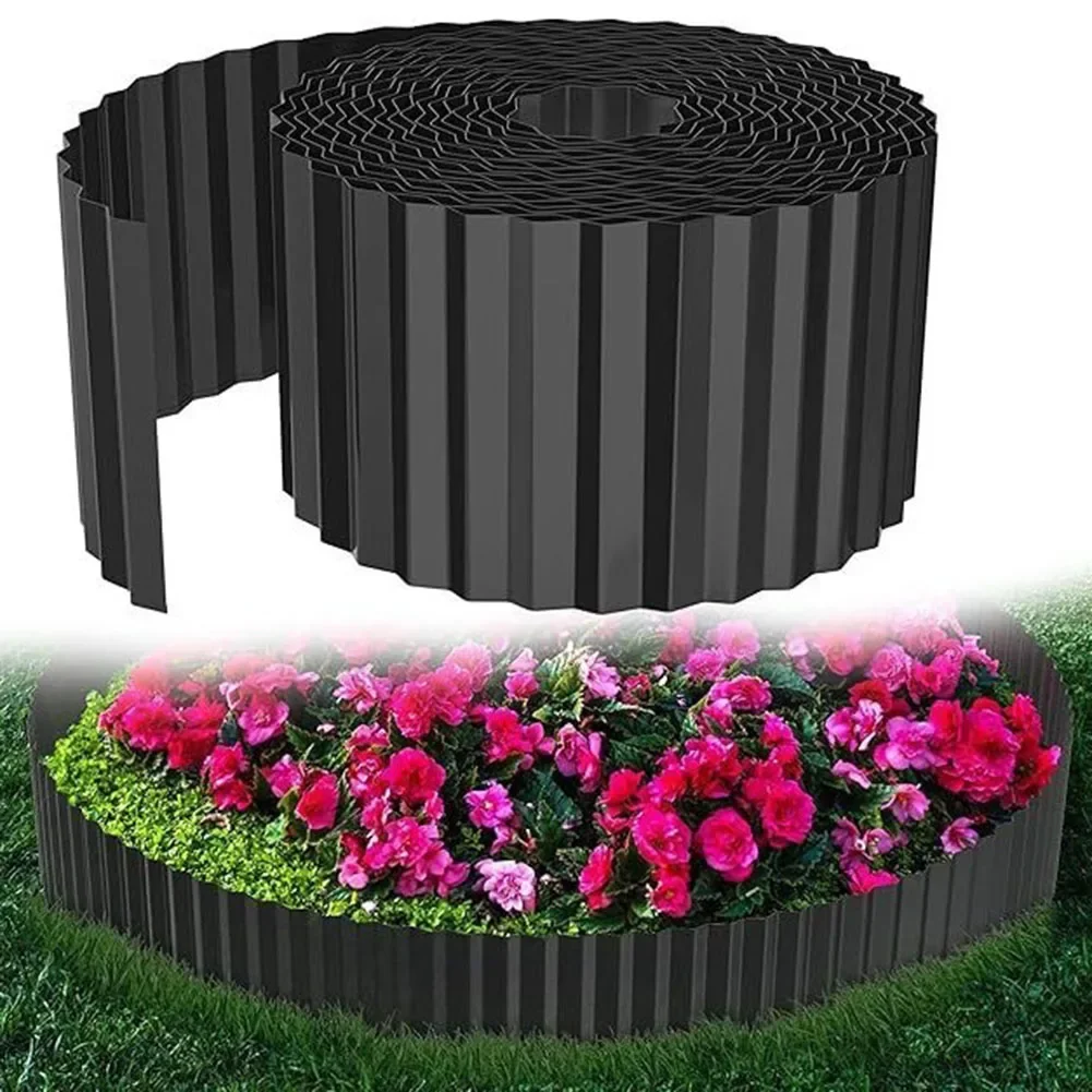 

Sleek and Functional 6 Inch Metal Border Edging with a Unique Corrugated Design for Easy Installation in Gardens