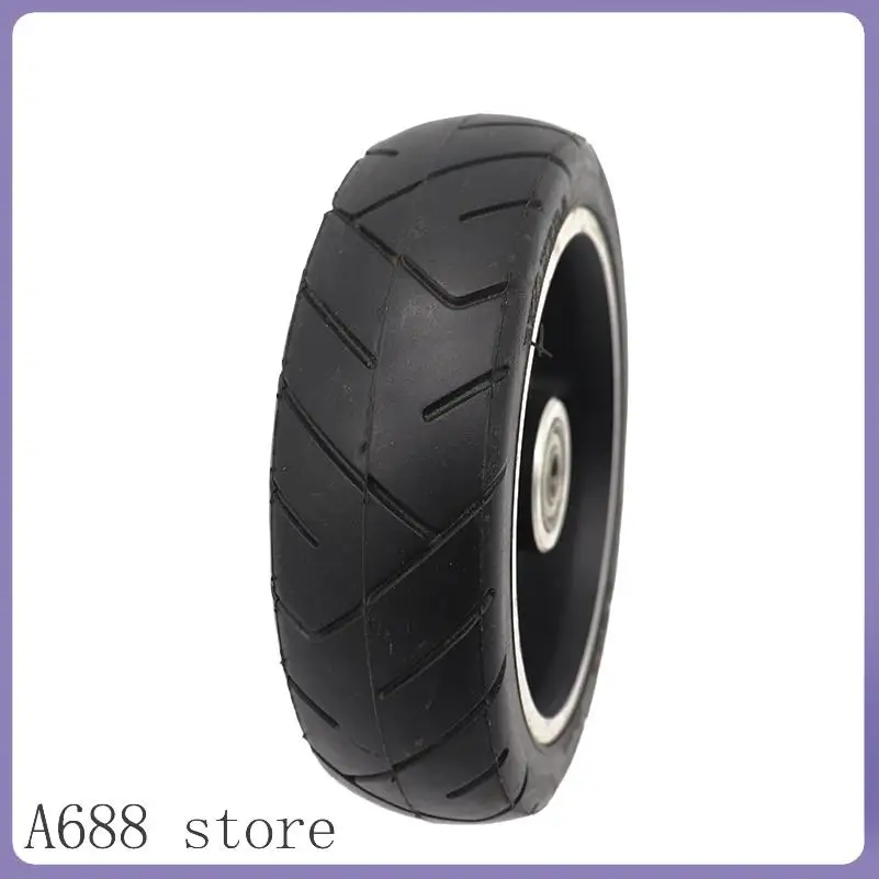 

5,5-дюймовые цельнолитые колеса 5,5x2 с алюминиевыми дисками, подходящие для аксессуаров для электросамокатов.