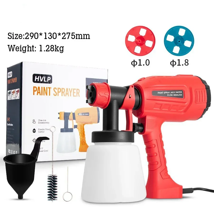 

Аэрограф для покрытия, легкий распылитель краски, вилка европейского/американского стандарта, электрический пистолет-распылитель, мощный распылитель краски, автоматический пистолет для краски, мебельная сталь