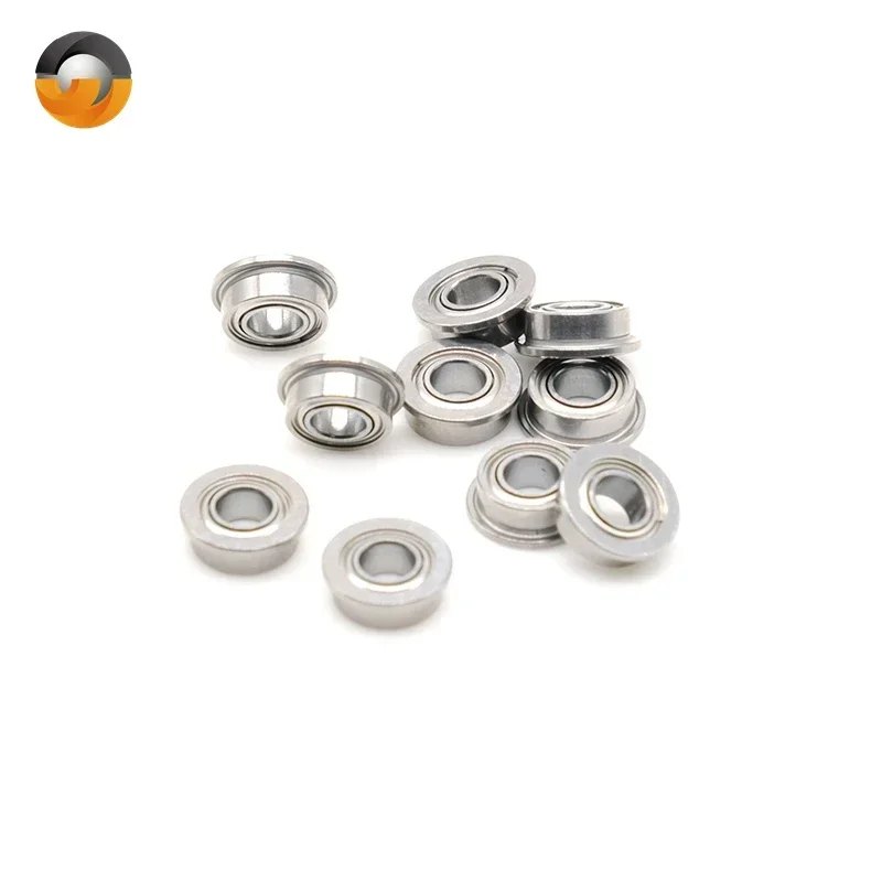 10Pcs  Flange Bearings MF63ZZ 3x6x2.5 mm ABEC-7 Deep Groove Ball Bearing High Quality MF63Z MF63