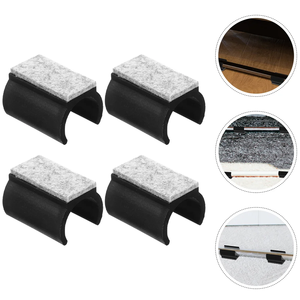 4 Pcs Pads for Chairs on Wood Floors Felt Hardwood Area Rugs Bottom Protectors Recliners Leg Shape Furniture Carpet