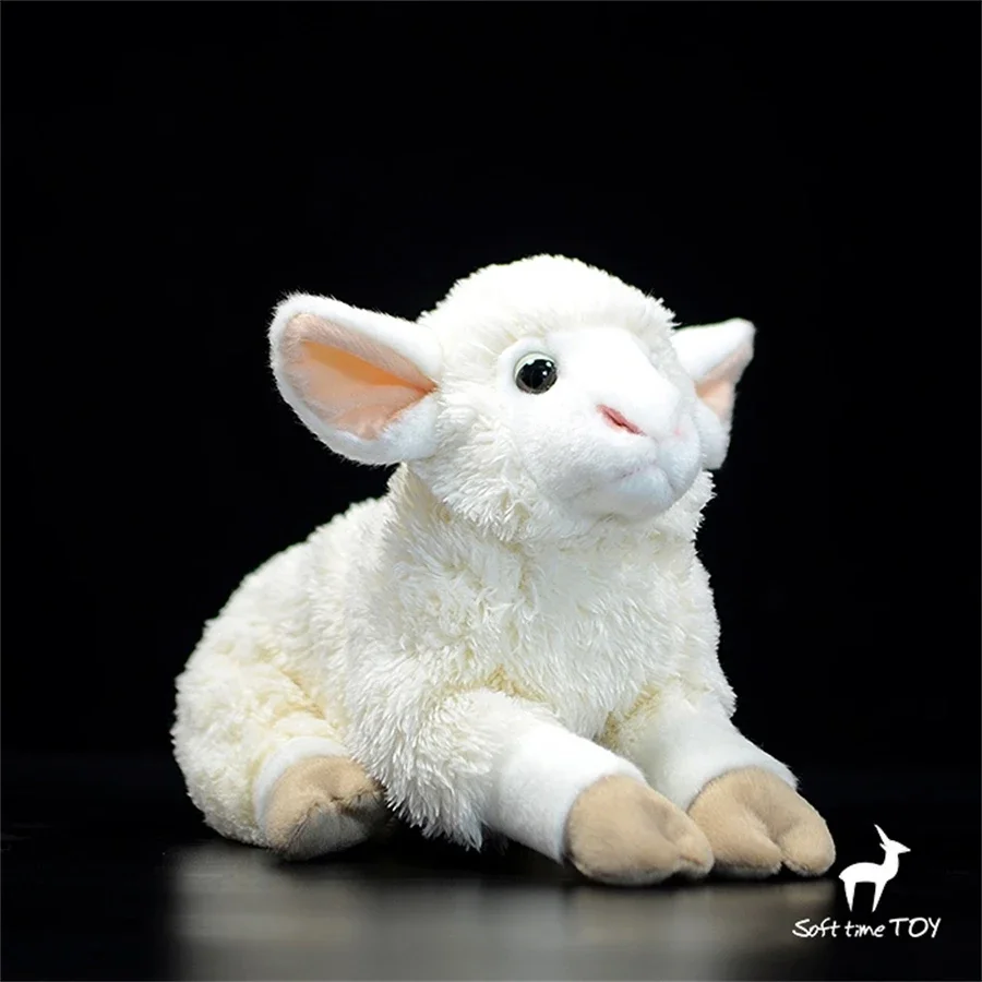 Sheep Plush Toy High Fidelity Cute Plushie Lamb Peluche Lifelike Animals Simulation Stuffed Doll Kawai Toy Gifts For Kids