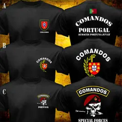 2020 men t shirt Portuguese Army Special Forces Commando Comandos Portugal Military T-shirt