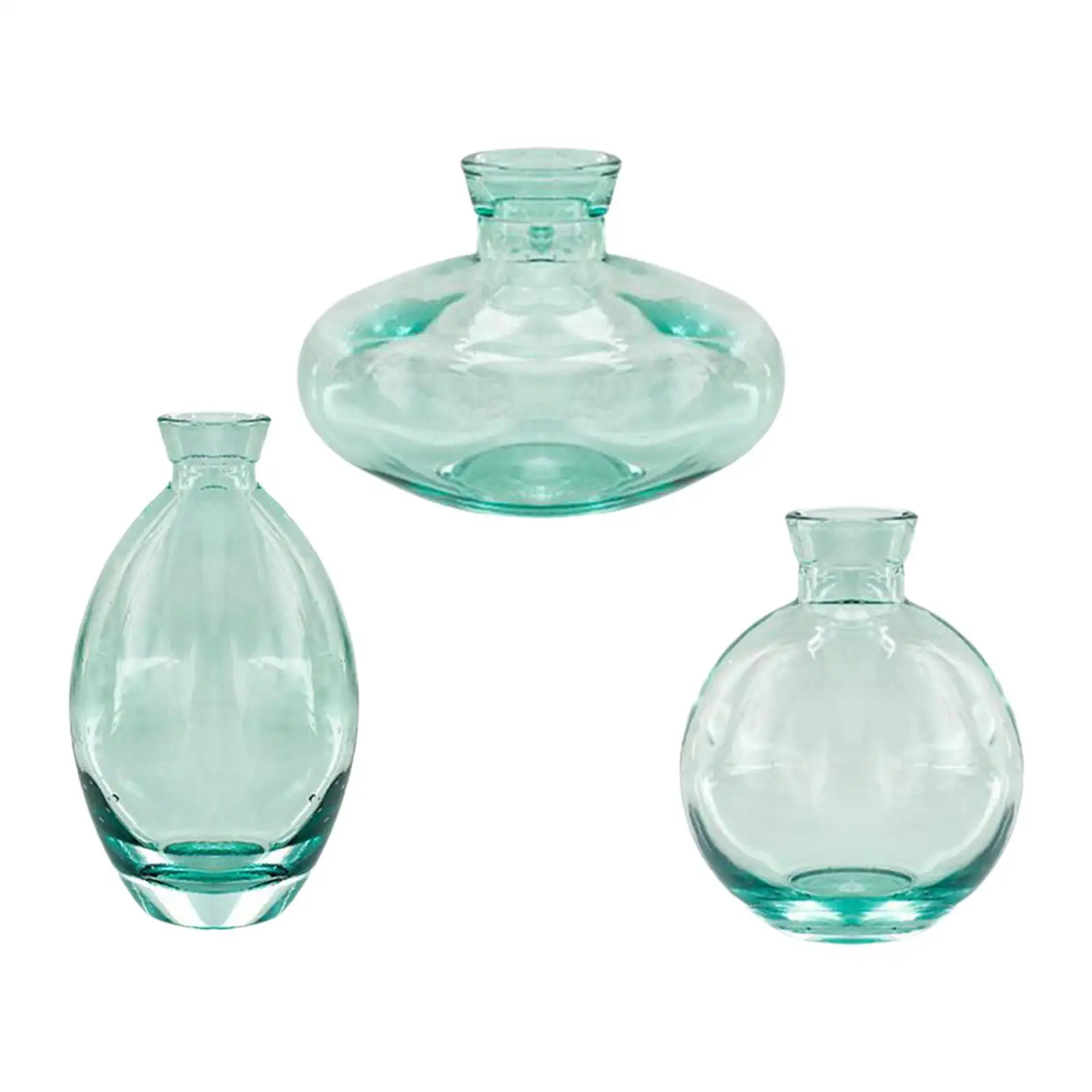

3Pcs Glass Vases for Indoor Plants Bud Vase Unique Multiuse Sand Painting