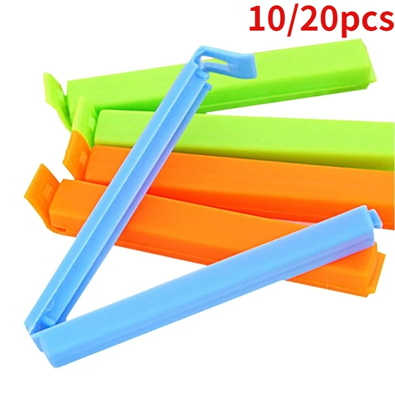 10Pcs/20Pcs Househould Food Snack Storage Seal Sealing Bag Clips Sealer Clamp Food Bag Clips Kitchen Tool Home Food Close Clip