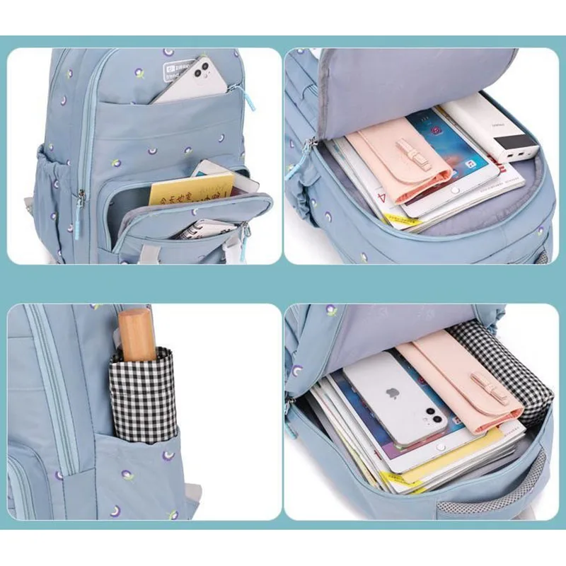 Mochila escolar rodante con ruedas para niñas de primaria, bolsa de libros con ruedas para preescolar, equipaje de mano con seis ruedas, nueva