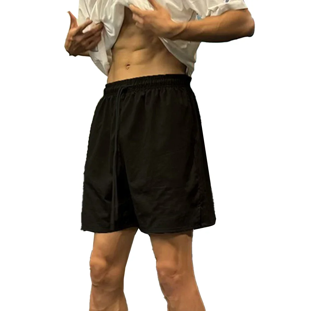 

Баскетбольные шорты Мужские спортивные шорты Светло-серые легкие спортивные шорты на лето 50, полиэфирная ткань 50, материал из спандекса