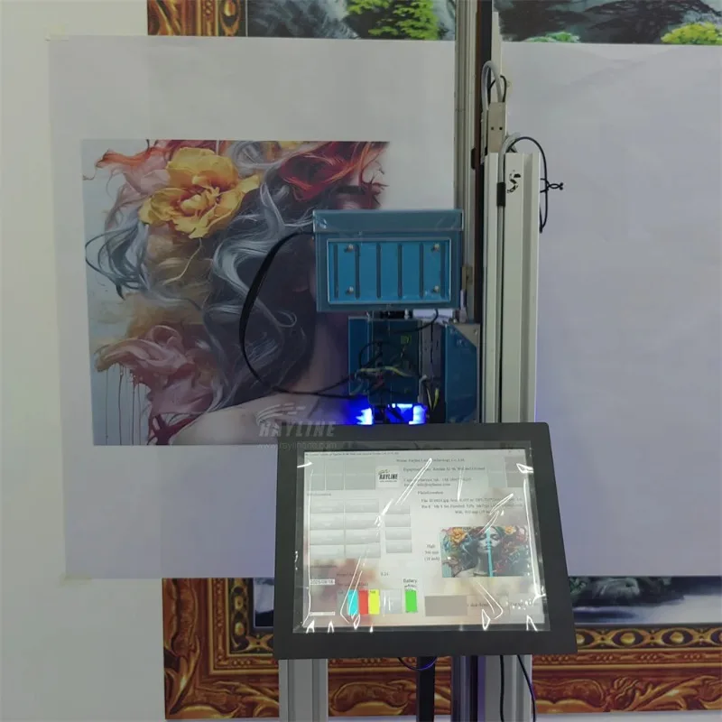 AI 4K Wall Painting Project Vertical Direct Print to Wall Water Base Inkjet Printer for Indoor Outdoor