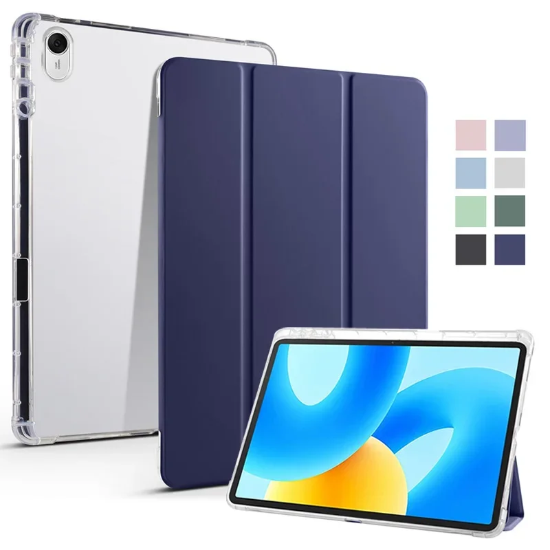 

Роскошный прозрачный кожаный чехол-книжка для планшета Huawei Matepad 11,5, яркий мягкий прозрачный противоударный защитный чехол