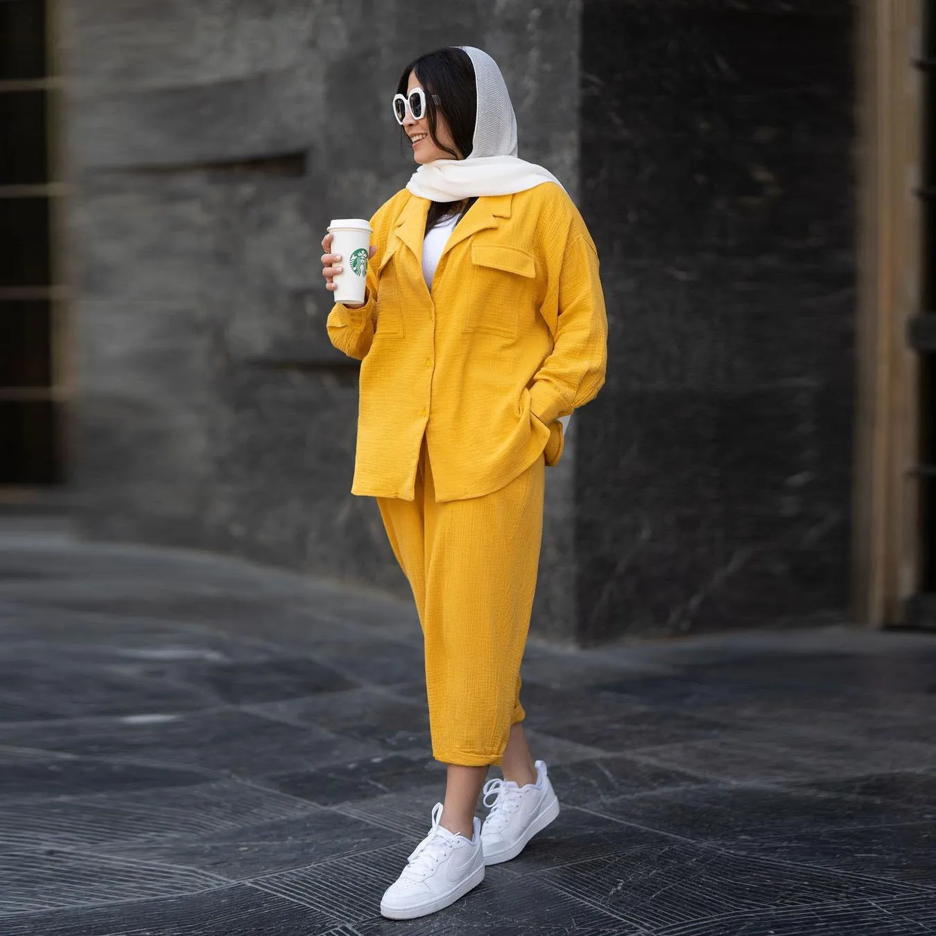 

Spring Autumn New Style Commuting Women's Suit Casual Solid Color Lapel Long Sleeve Shirt Nine-cropped Trousers Two-piece Set