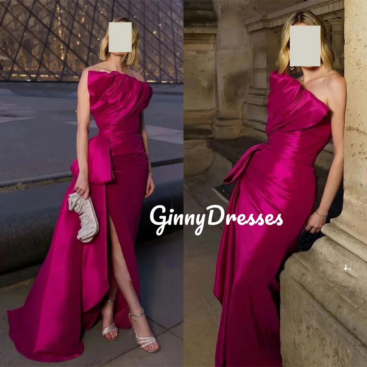 

Красное роскошное вечернее платье в Дубае длиной до пола, без бретелек, трапециевидное платье с разрезом для свадебной вечеринки, элегантные платья на молнии для женщин