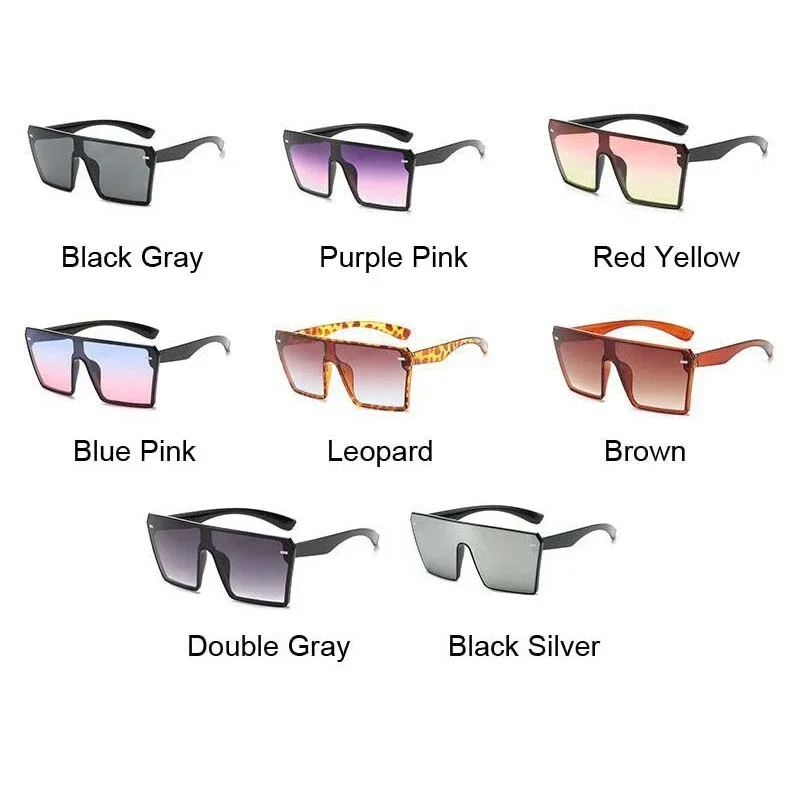 Oversized Square Sunglasses Woman Fashion Brand Big Frame Female Sun Glasses Vintage Outdoor Driver Gradient Oculos De Sol