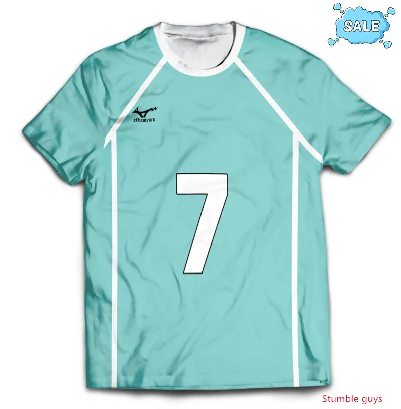 Haikyuu Anime Kinder Nekoma High School Volleyball Trikot T-Shirt Kuroo Tetsurou Kozume Cosplay Herren Sportbekleidung Tee