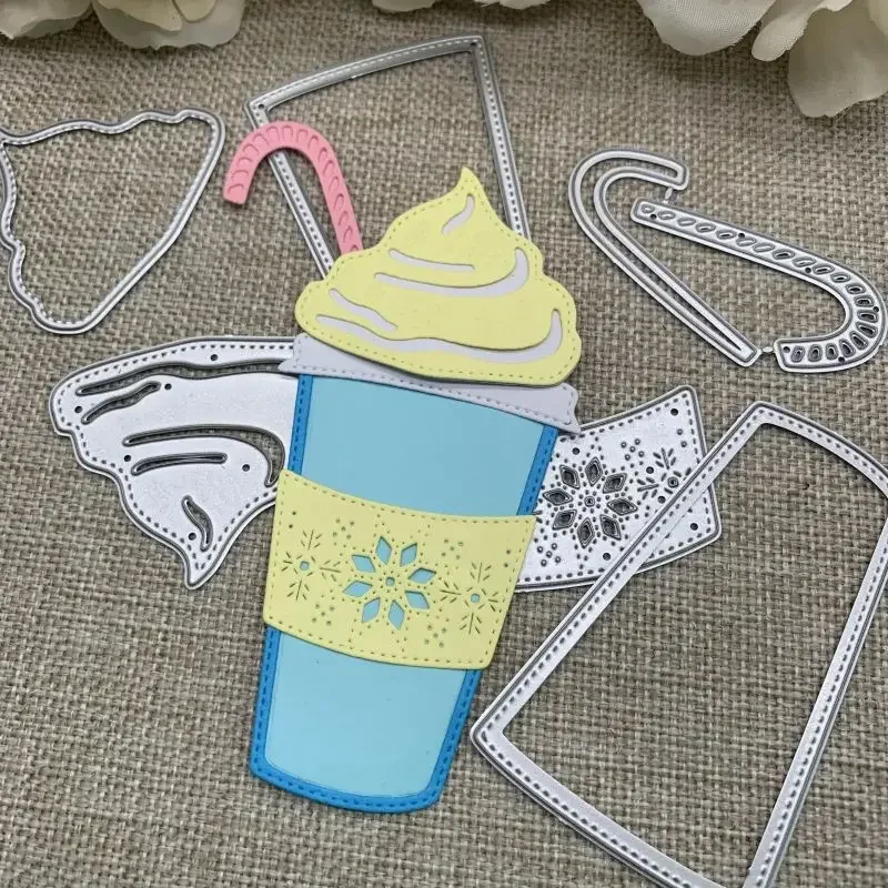 

Christmas coffee cup Metal Cutting Dies Stencils For DIY Scrapbooking Decorative Handcraft Die Cutting Template Mold