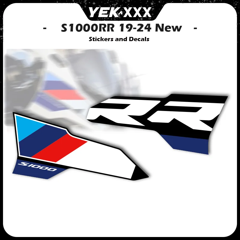 

For BMW S1000RR Head Fairing Decals 2019-2024 - Hollow Motorcycle Front Sticker Custom Kit