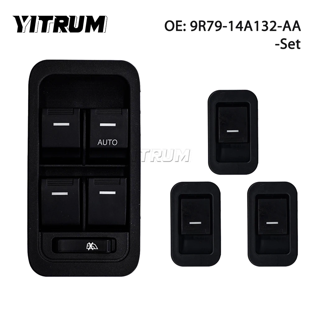 

YITRUM 9R79-14A132-AA SY14529B Electric Power Master Window Switch Button For 2004-2014 Ford Territory SX SY TX