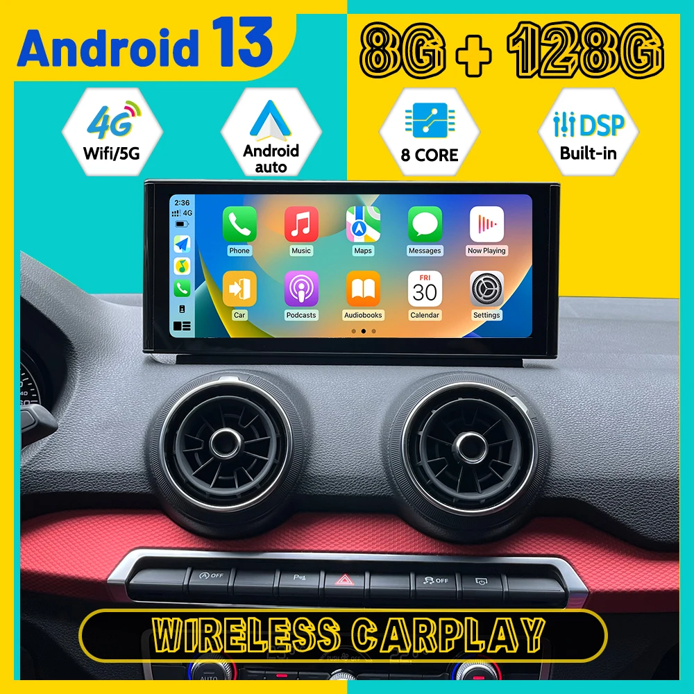 Car Multimedia Player For Audi A1 2012 2013 2014 2015 2016 2017 2018 Android Wireless Carplay GPS Navigation Car Radio Head Unit view 2
