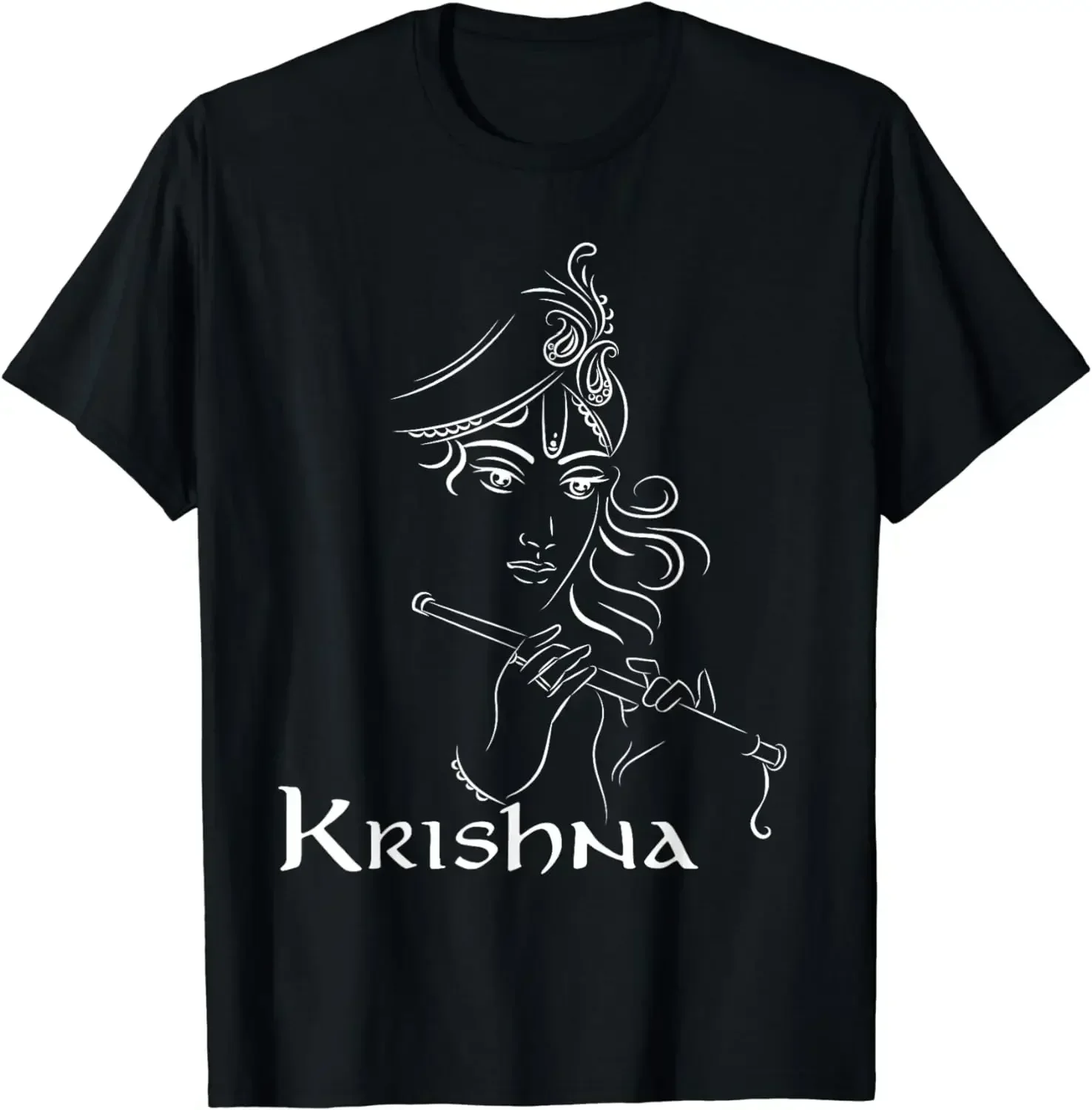 Hindu Shirts Hinduism Diwali Festival Gods Lord Krishna T-Shirt Festival Wear Clothes  Graphic S  Women Clothes