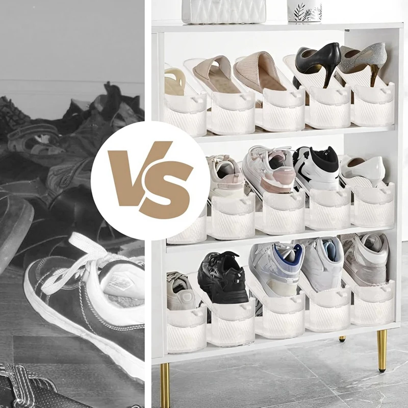 Support de chaussures réglable T1, économiseurs d'espace, étagères à chaussures pour Cisco, dortoir, 12 paquets