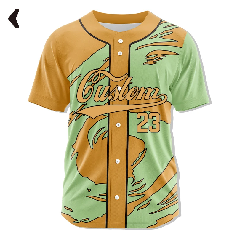 

Custom Baseball Jerseys Split Baseball Button Sports Shirt Personalized Team Print Name Number Logo Uniform Men/Women/Kid WBQ35