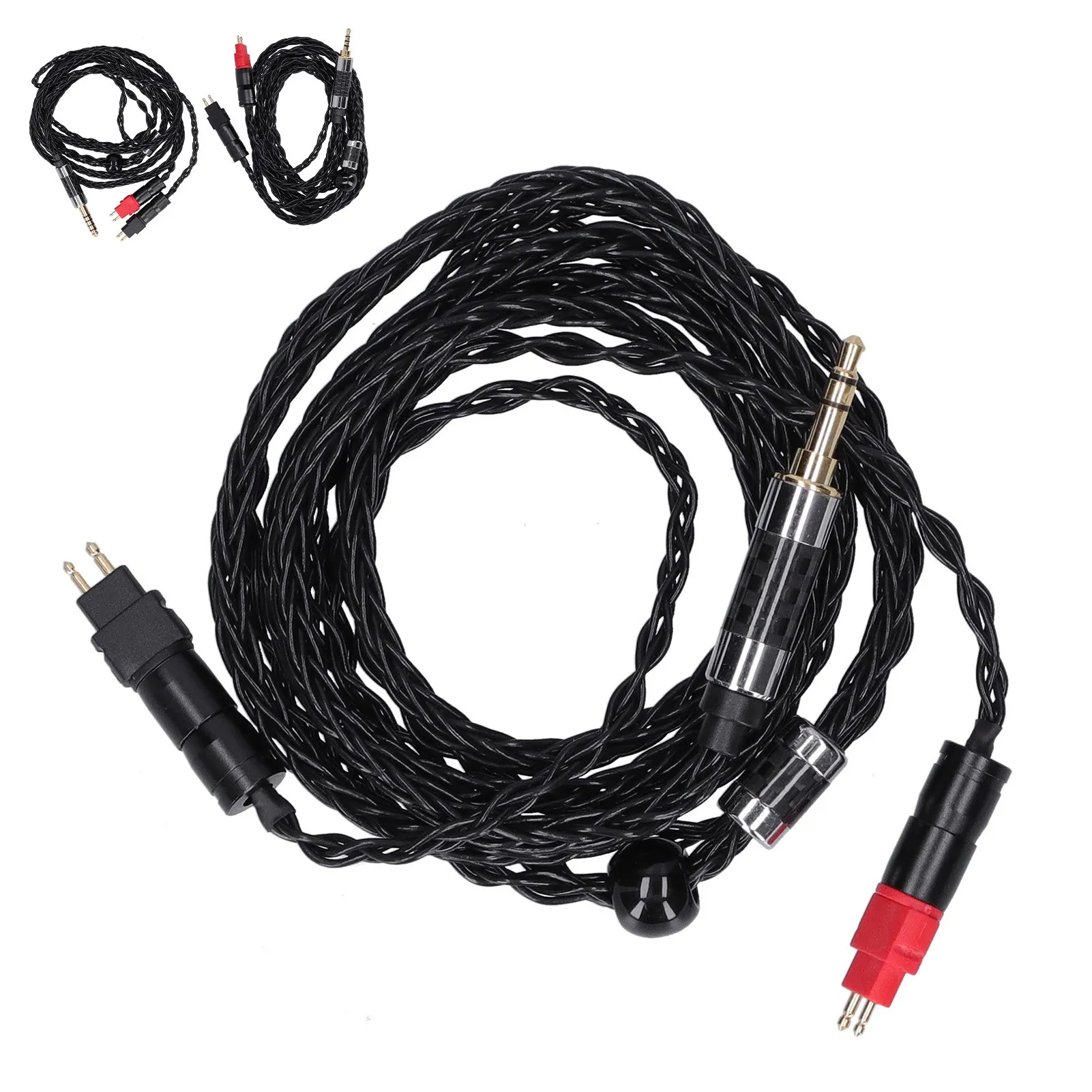 Aux Cord for Sennheiser HD600 Double Needle 8  Balanced OCC Silver Plated Audio Cable for Sennheiser HD600 HD580
