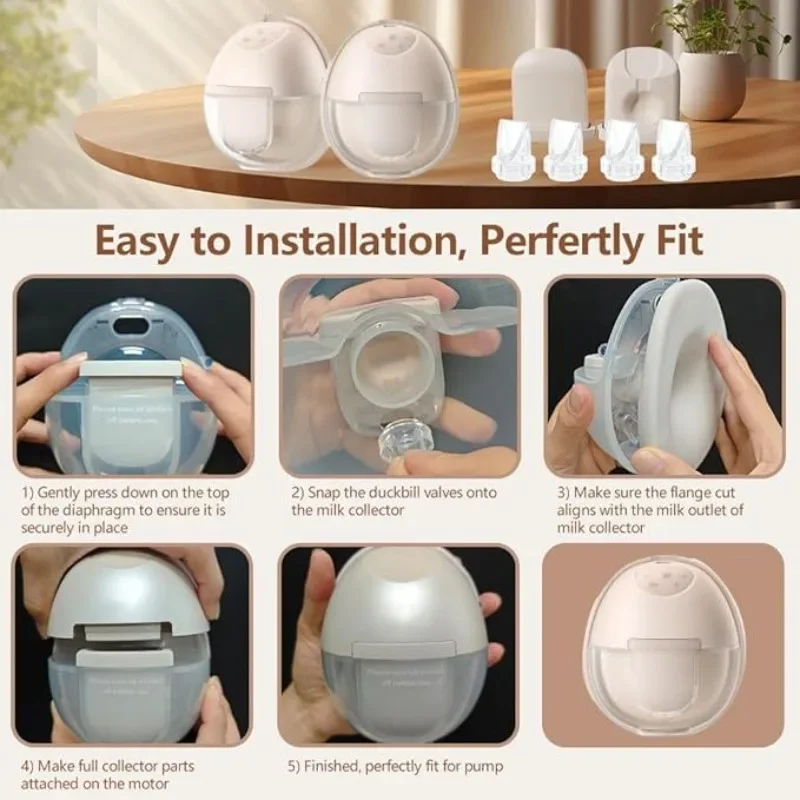 12個入りダックビルバルブシリコンダイアフラム、eufy-e10-e20-s1-pro交換部品対応、装着可能なポンプアクセサリー（新品）