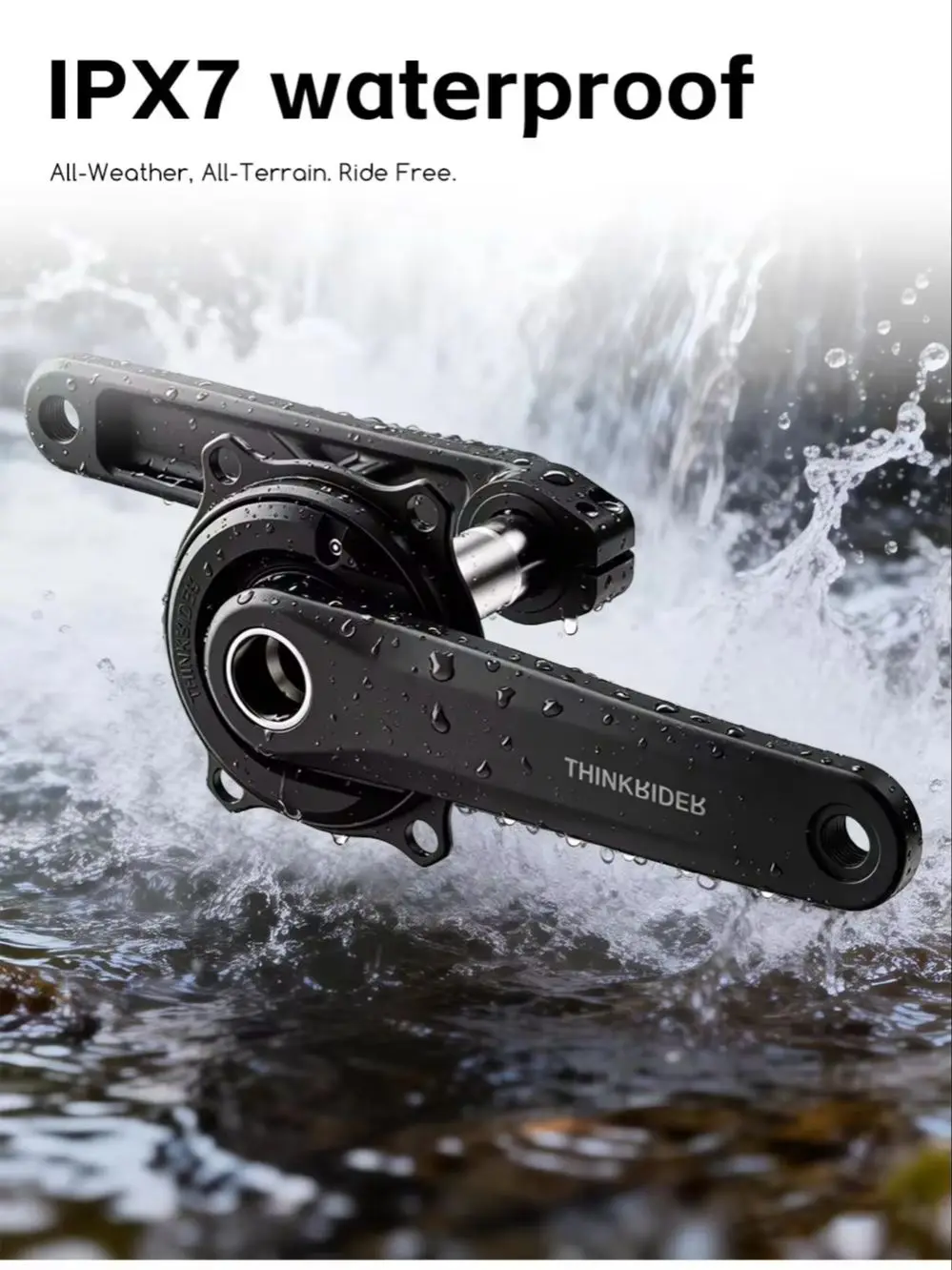 AliExpress ThinkRider PP5 Power Meter Set 4 Bolt 110BCD 24mm Cadence Pedal Balance Ant Steel Spindle 7075 Crankset Chainring for Shimano