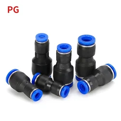 Pneumatic Fittings Fitting Plastic Connector Reducing Joint PG  for Air Water Hose Tube Push In Straight Gas Quick Connection