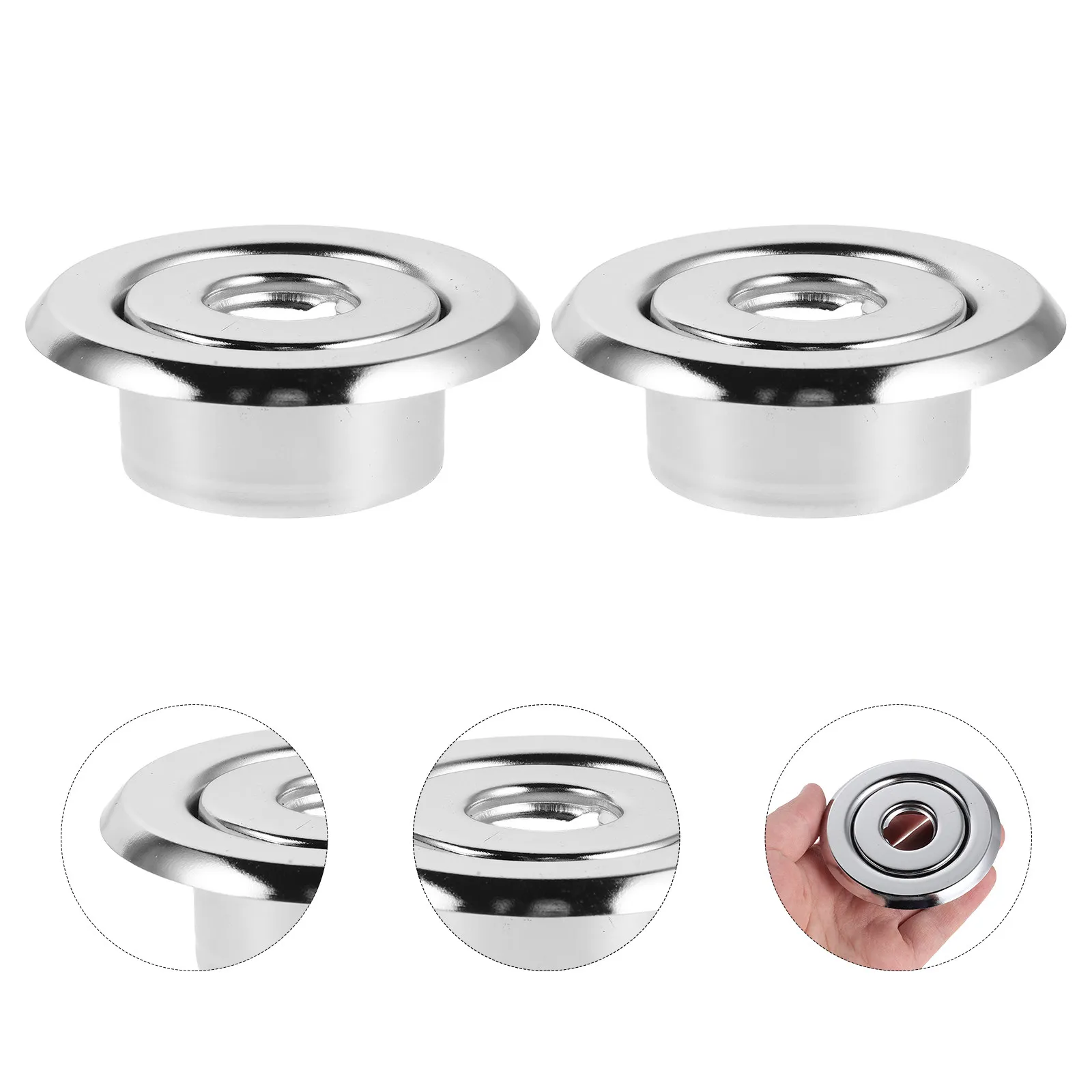 5Pcs Fire Sprinkler Escutcheons Adjustable Matte Metal Recessed Ceiling Cover Plate Trim Ring for Concealed Sprinkler Head