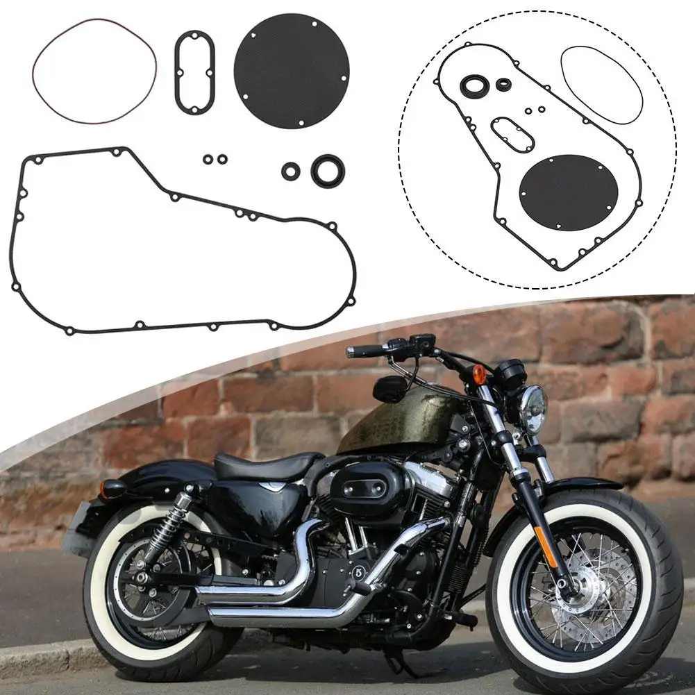 

For Harley Shovelhead 4-Speed 1966-1984 Motorcycle Engine Cylinder Gasket Seal Repair Kit Clutch Cover Gasket Seal Kit Hand Tool