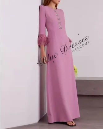 

Customized Dress Luxury Birthday Evening Dress Ankle Length Full Sleeves Summer Elegant Wedding Party Gowns For Women Arab2025