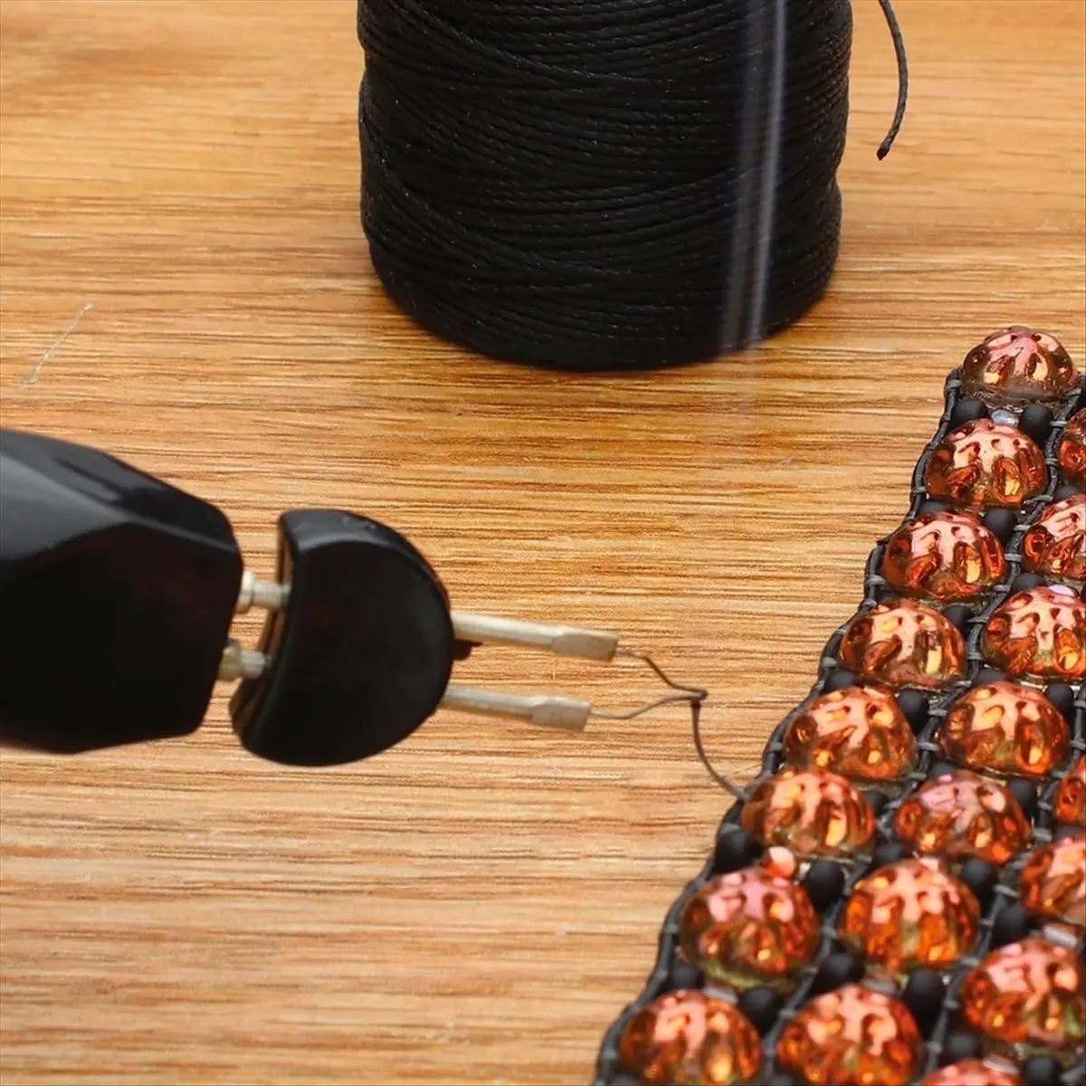 *ABKM Thread Burner Kit with 1 Tip One-Touch Thread Zapper Tool for Finishing Bead Weaving, Sewing, Leather Work