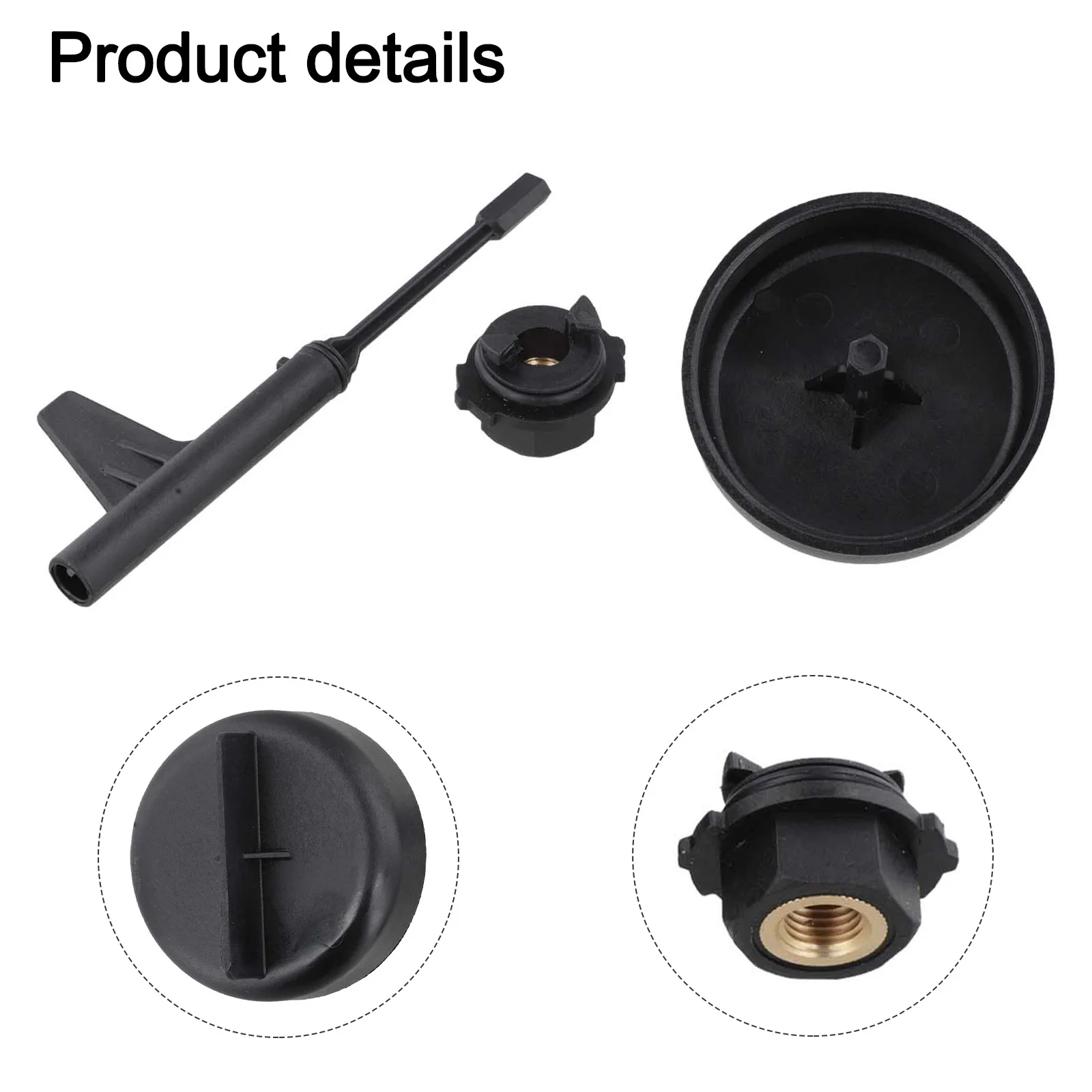 Filler Tool Set Oil Change Adapter Car Maintenance 3-Piece Connector ABS Material Easy Installation For Oil Dispenser