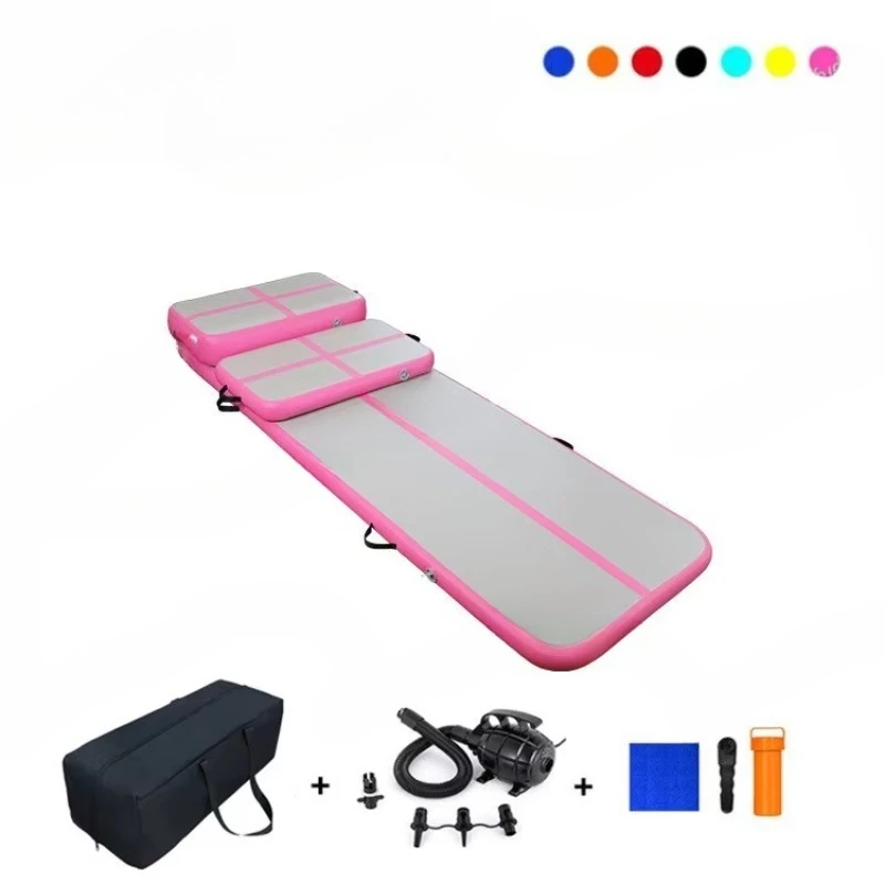 Inflatable Brushed Training Mat, Thickened Gymnastics Mat for Taekwondo Somersault, Martial Arts, Karate, Dance & Fitness