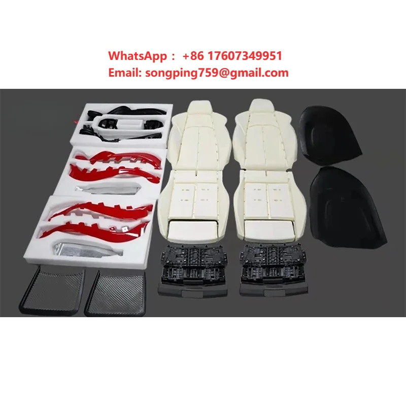 OEM ODM Upgraded RS Sports Seat Leather Racing Covers for Audi A3 A4 A5 A6 A7 A8 RS Series Sports Seat Modification