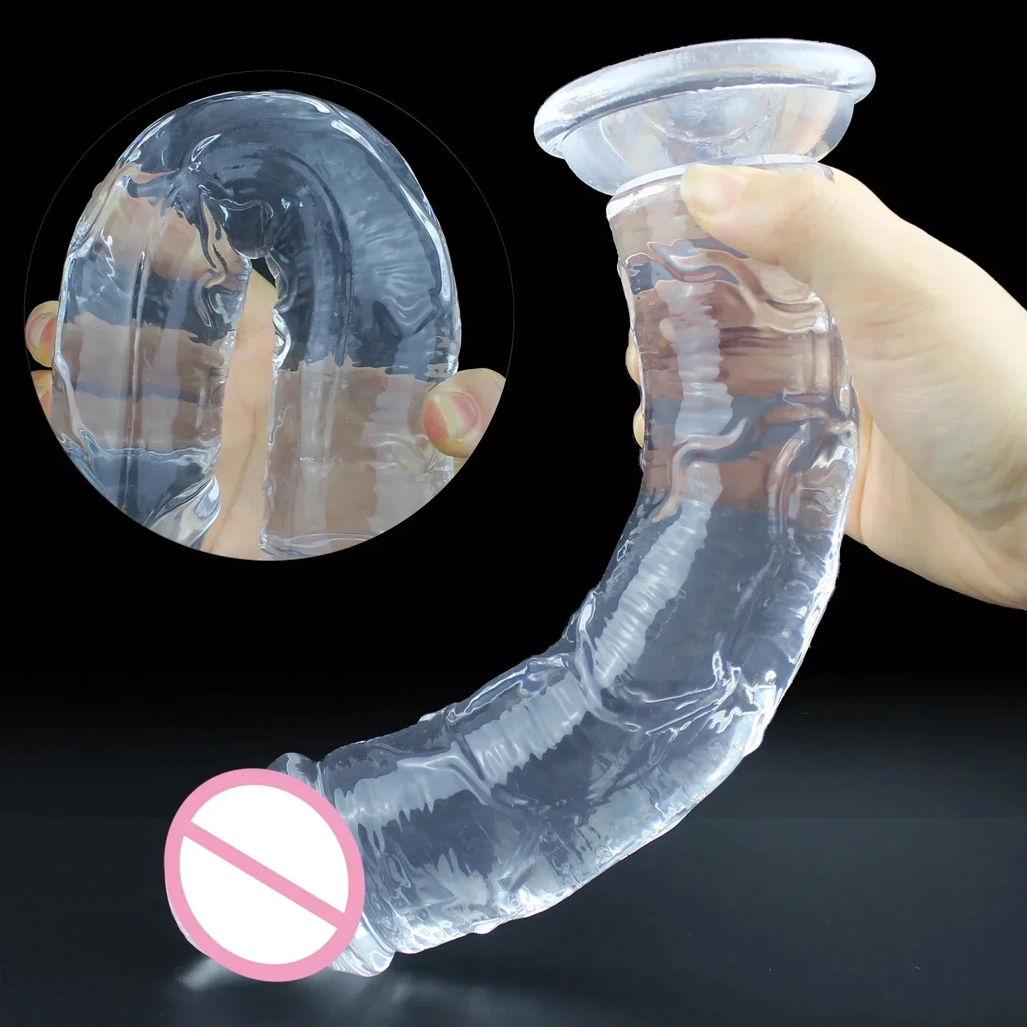 6 Sizes Small Transparent Dildo Suction Cup Jelly Dick Women Erotic Anal Sex Toys Soft Clitori Vaginal Masturbators Penis 3color