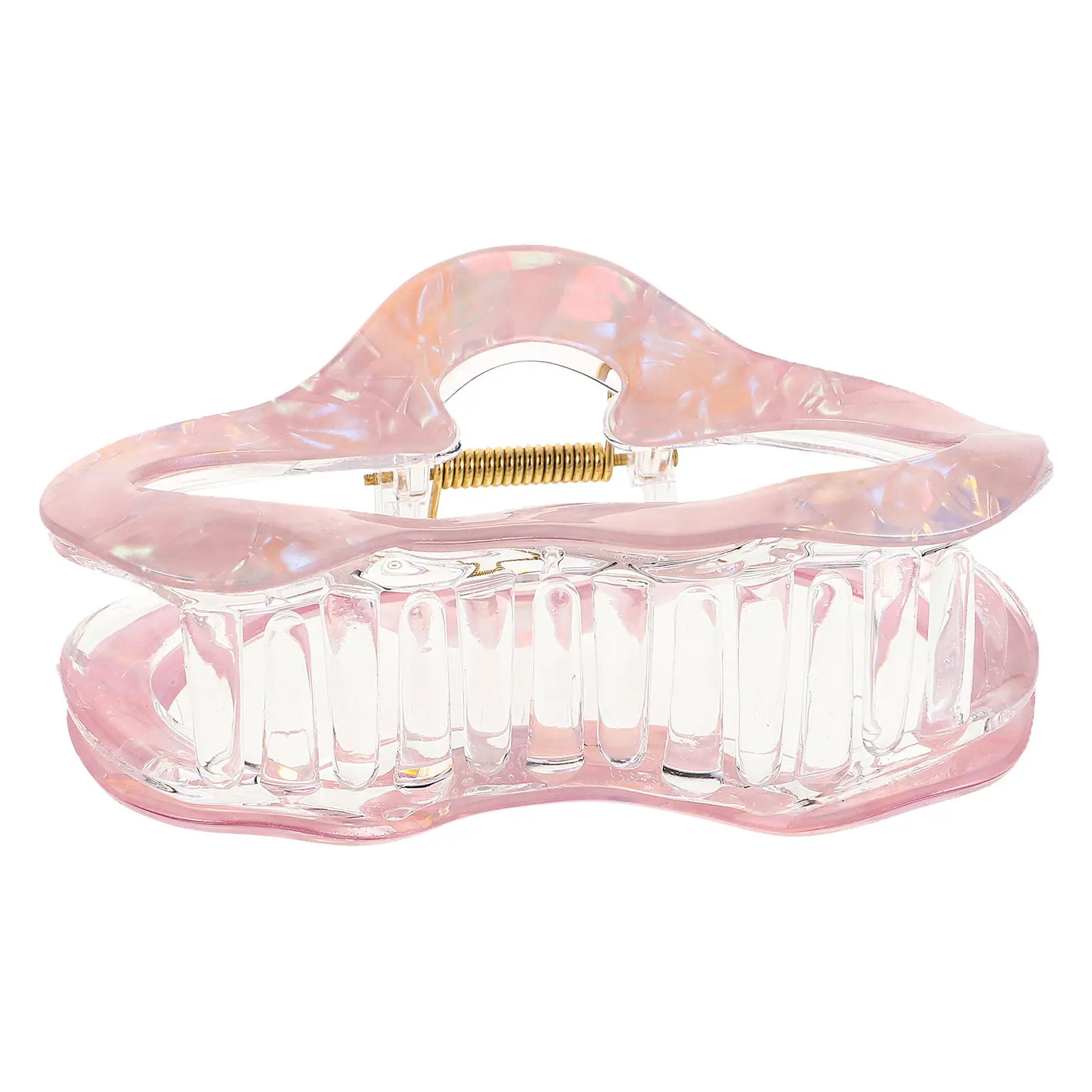 Large Cloud Shape Shark Jaw Clips Hollow Jelly Lightweight Hair Claw Clips Non-Slip Hair Accessories for Casual Formal Occasions