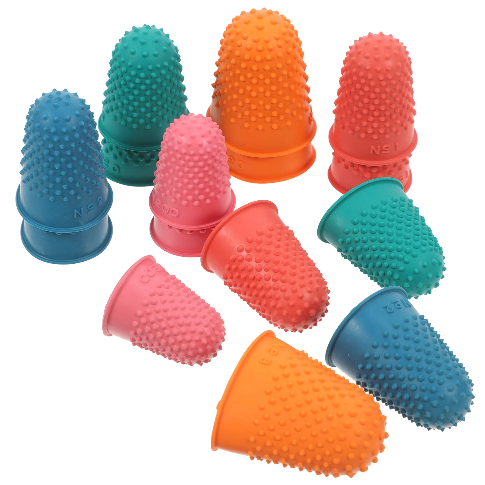 

15 Pcs Rubber Finger Protection Money Counting Grips Fingers Guard Pad Thimble Hot Protectors Sleeve Covers Pads