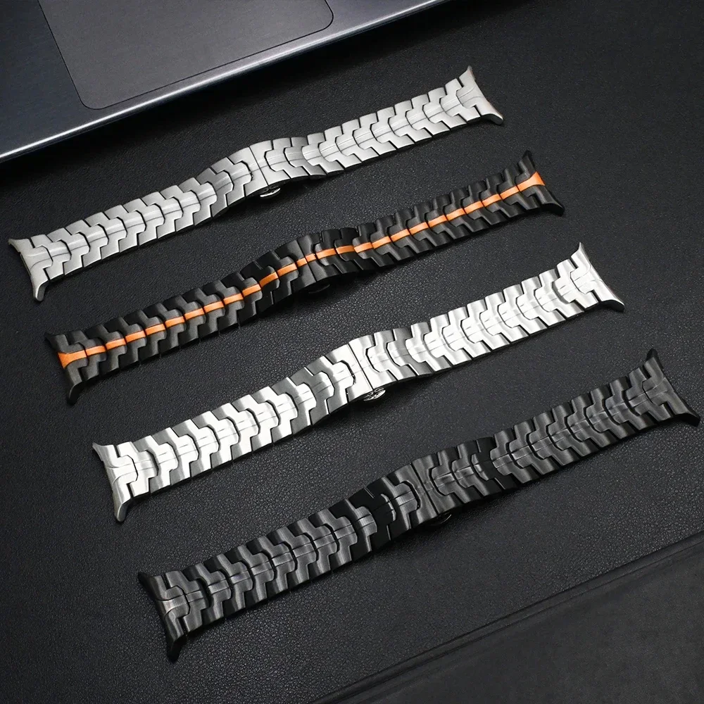 No Gaps Bracelet for Samsung Galaxy Watch Ultra 47mm Stainless Steel Link Band for SAMSUNG GALAXY ULTRA 7 47MM Luxury Men Strap