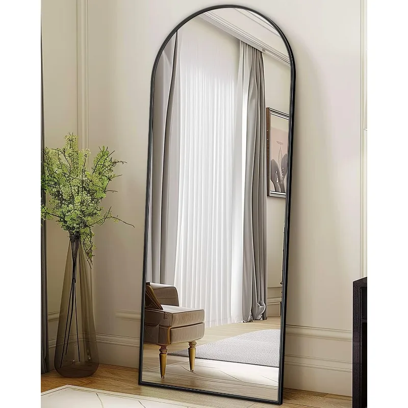 Full Length Mirror,Arched Full Body Mirror,Floor Mirror with Stand,Body Mirror Standing Hanging Leaning Against