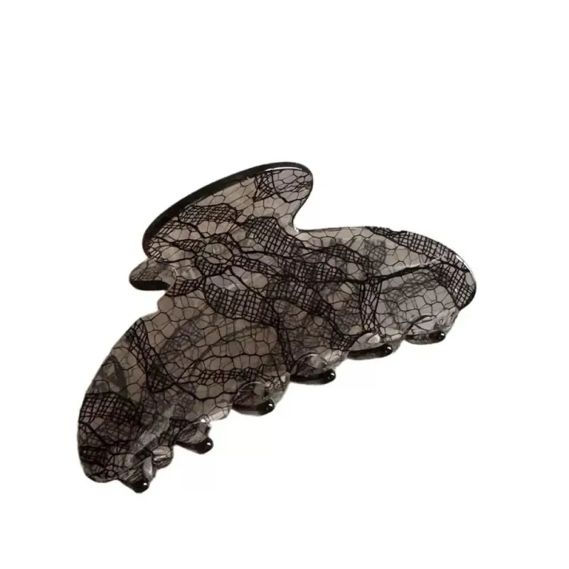 Pinza para el cabello con patrón de encaje texturizado de alta calidad para mujer