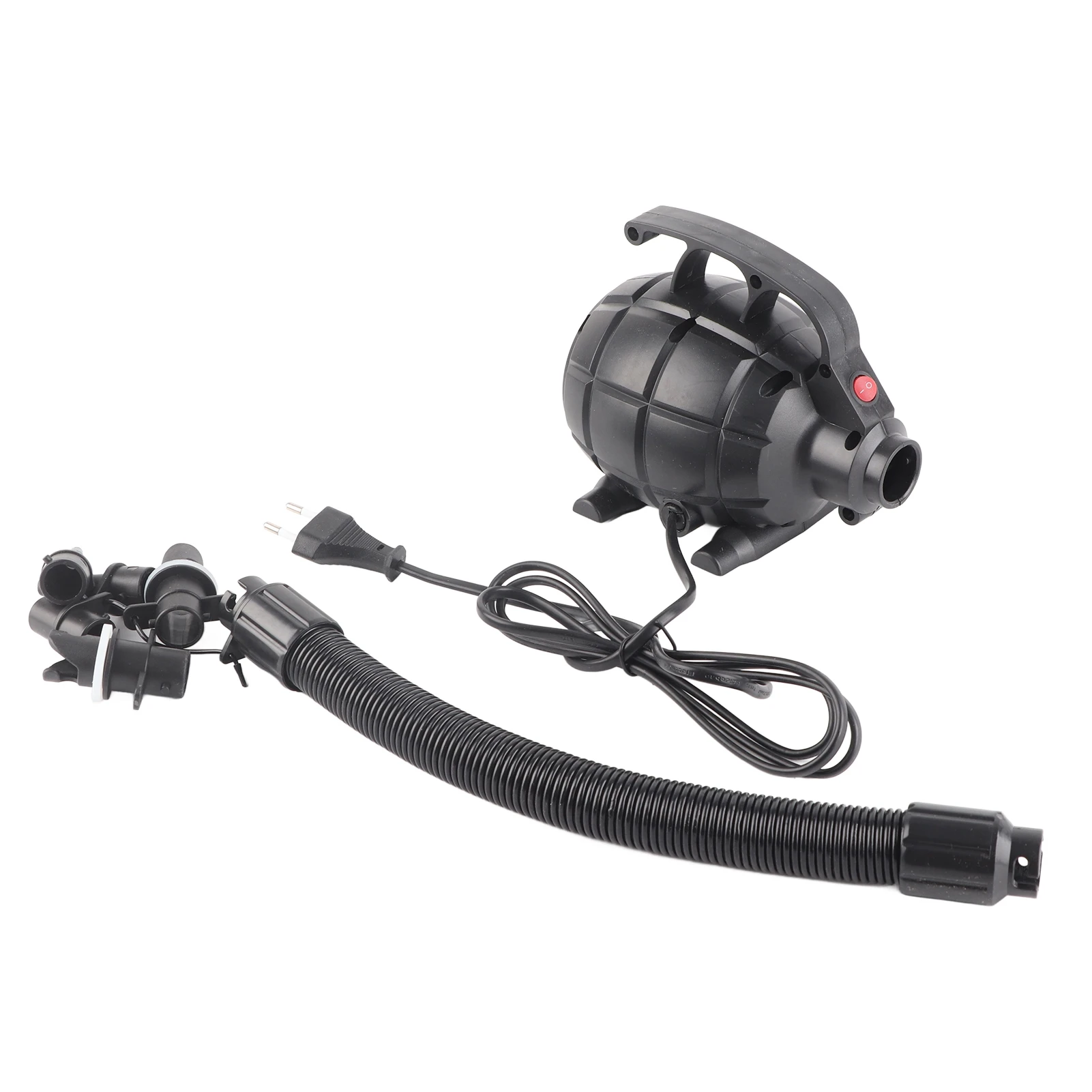 

Электрический насос для накачивания, насос для надувного матраса, 17000 Па, 600 Вт, многофункциональный воздушный насос высокого давления и высокой емкости для надувных лодок