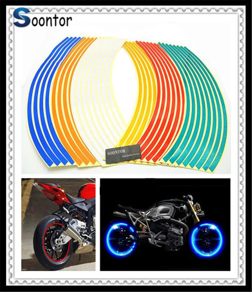 Strip Motorcycle Wheel Sticker Decal Rim Tape For YAMAHA 700 ABS XSR 900 ABS 1200 KTM Duke 640 LC4 Supermoto